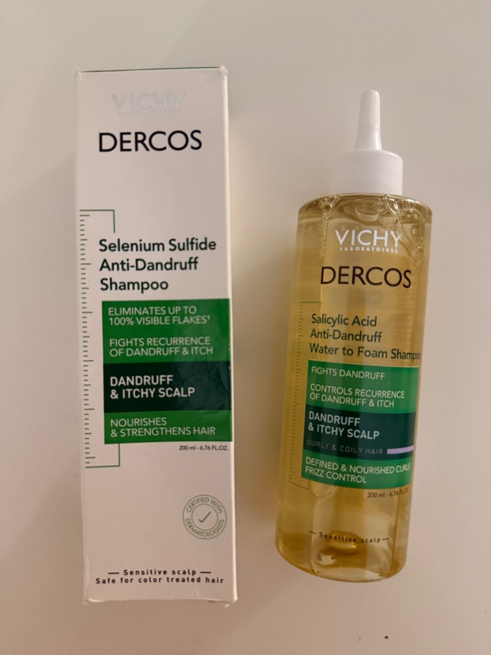Vichy Dercos Anti-Dandruff Shampoo Combo (Selenium Sulfide + Salicylic Acid)